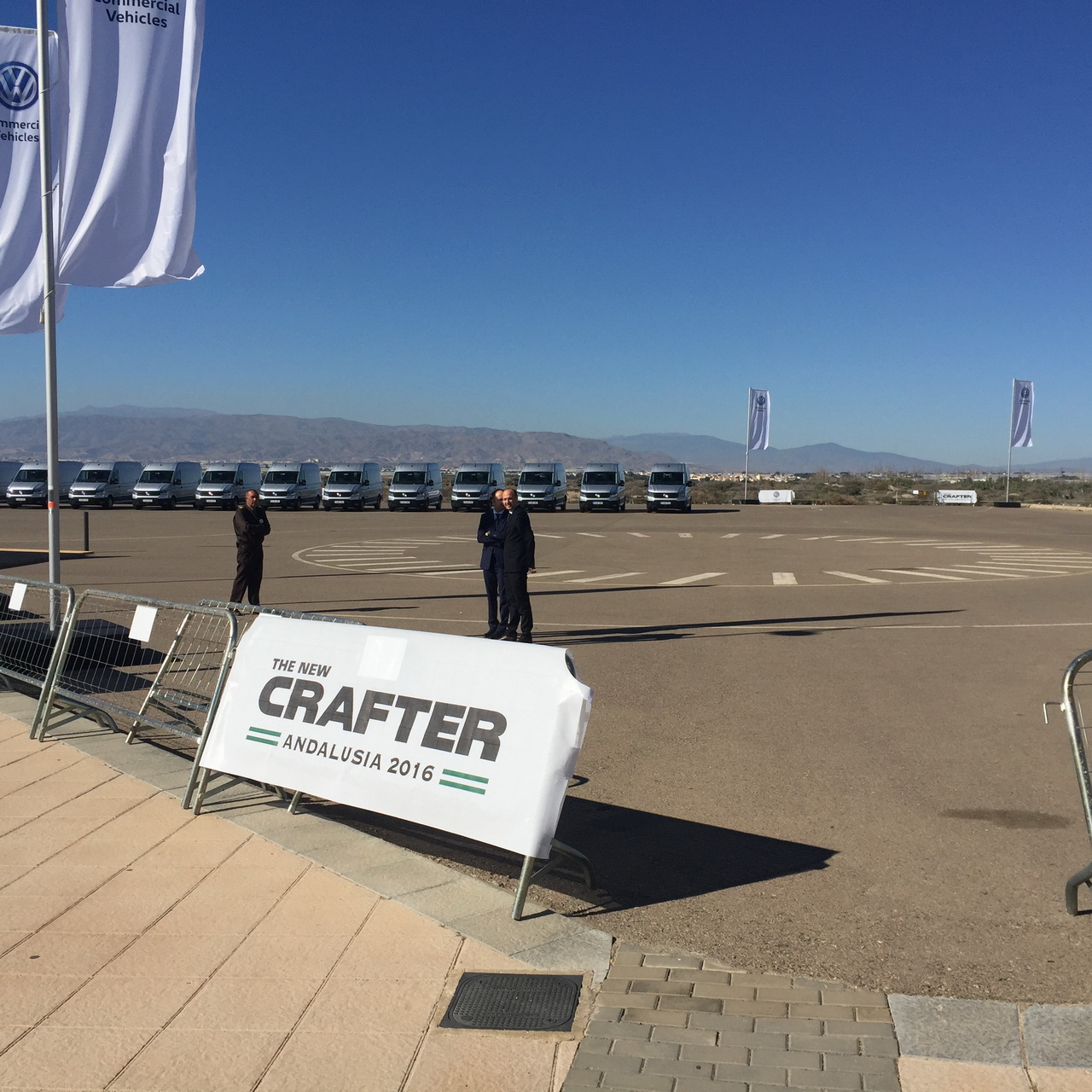 Pruebas de conducción para el Crafter de Volkswagen en Almería